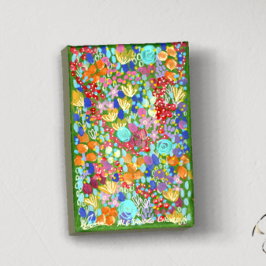 Aboriginal Art | Legacy Blossoms - 10x15cm | Original Painting