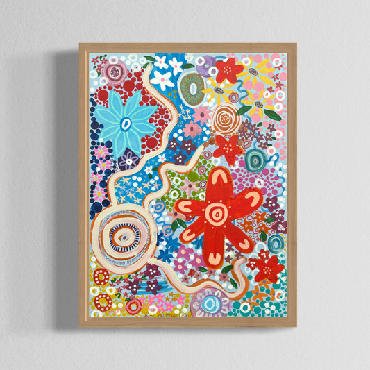 Aboriginal Art | Child Like | Original painting - 30 x 40 cm