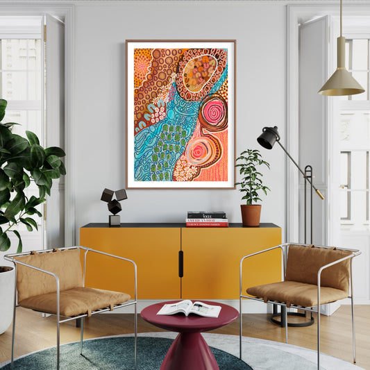 Aboriginal Art | Waterways | Art Print