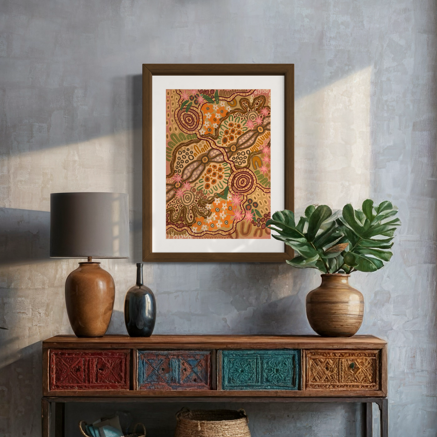 Aboriginal Art | Bush Walking | Art Print