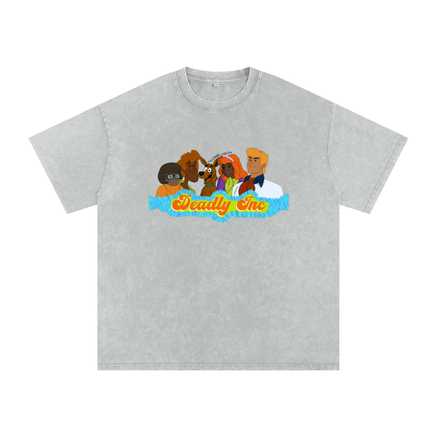 Aboriginal Art | “Deadly Inc” Scooby Roo & the Crew | Streetwear Unisex 100% Cotton Loose Basic Tee