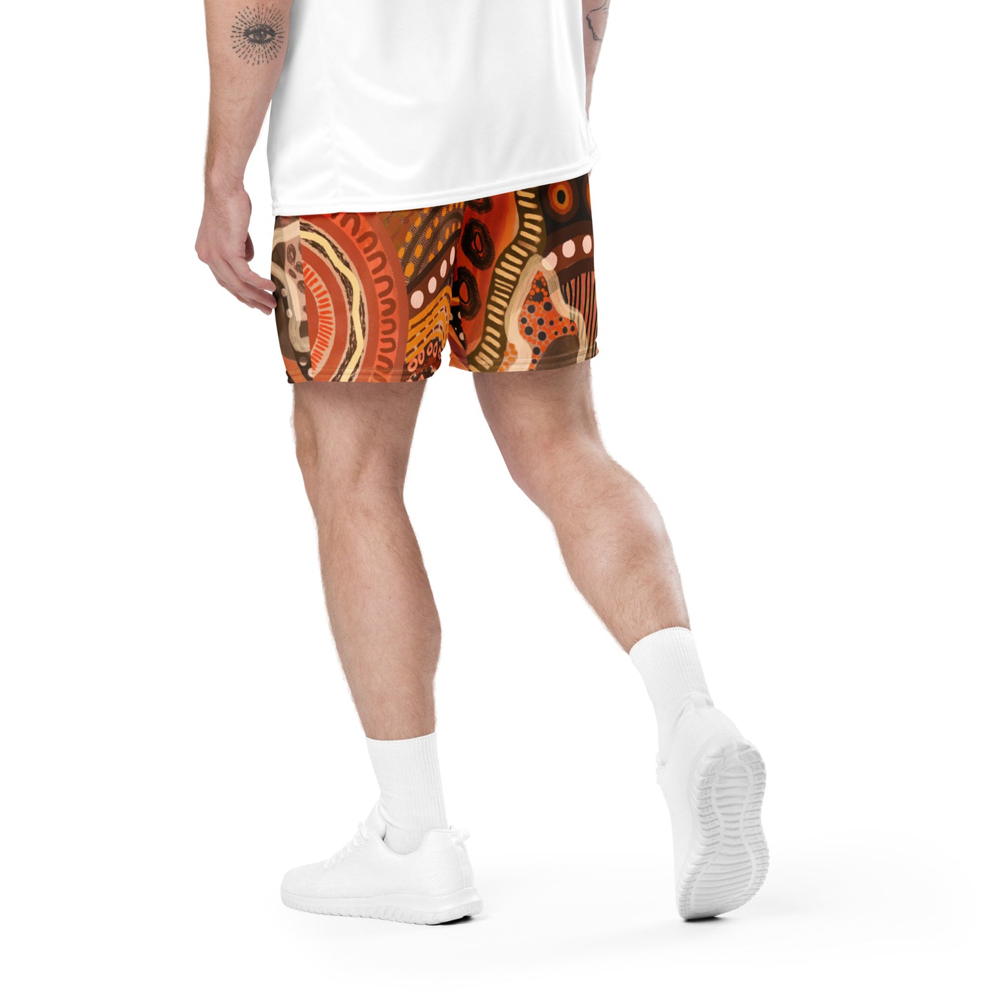 Aboriginal Art | The Climb | Unisex Mesh Shorts