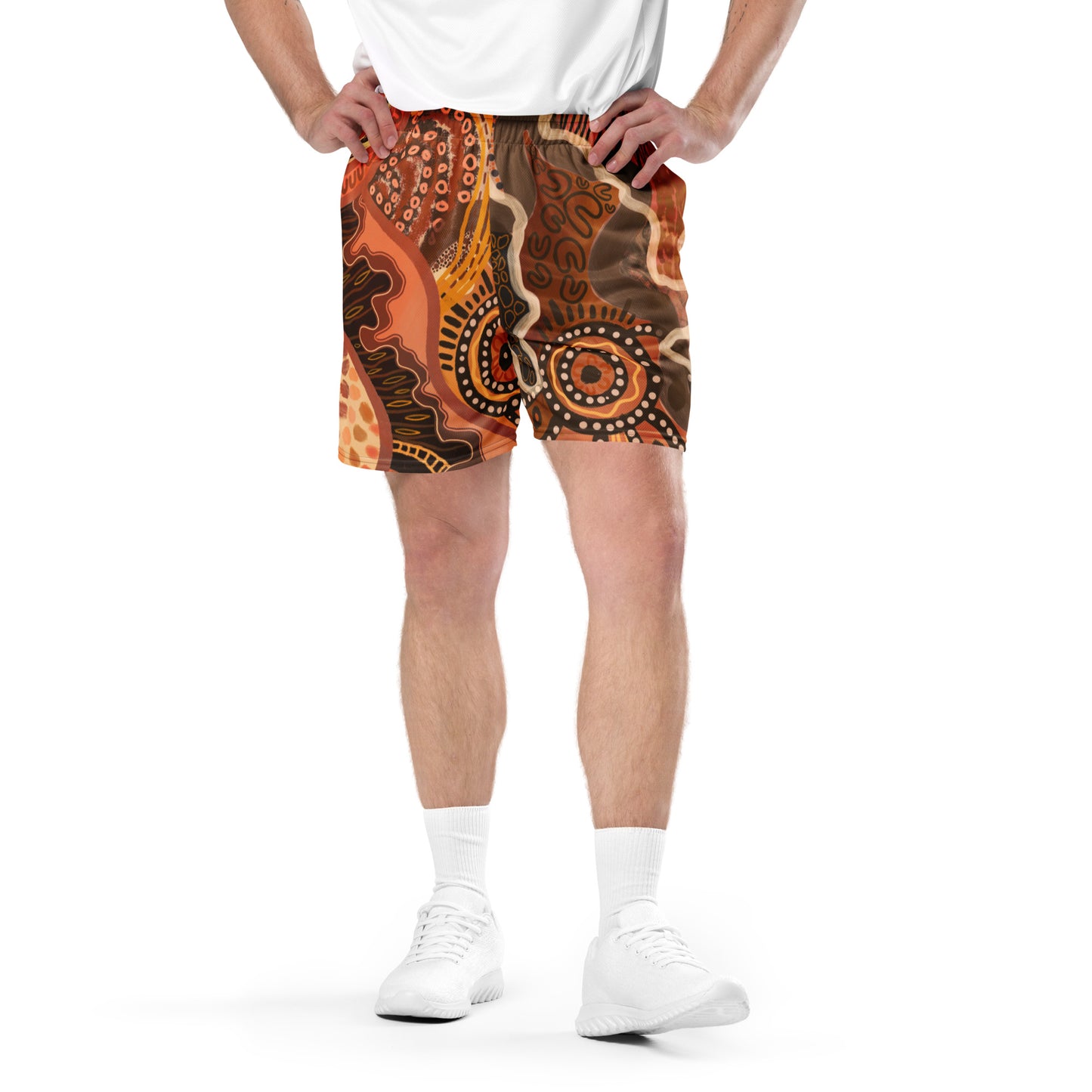 Aboriginal Art | The Climb | Unisex Mesh Shorts