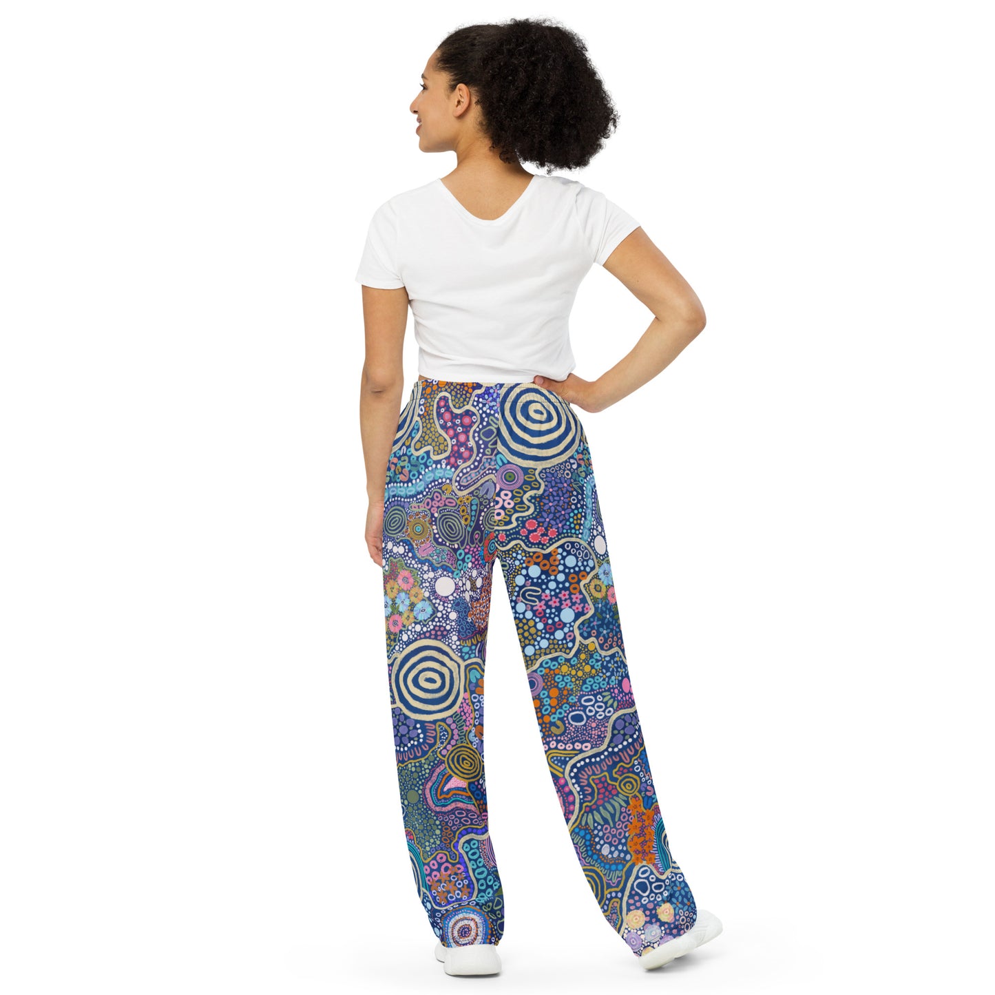 Aboriginal Art | Community | Unisex Wide-leg Pants