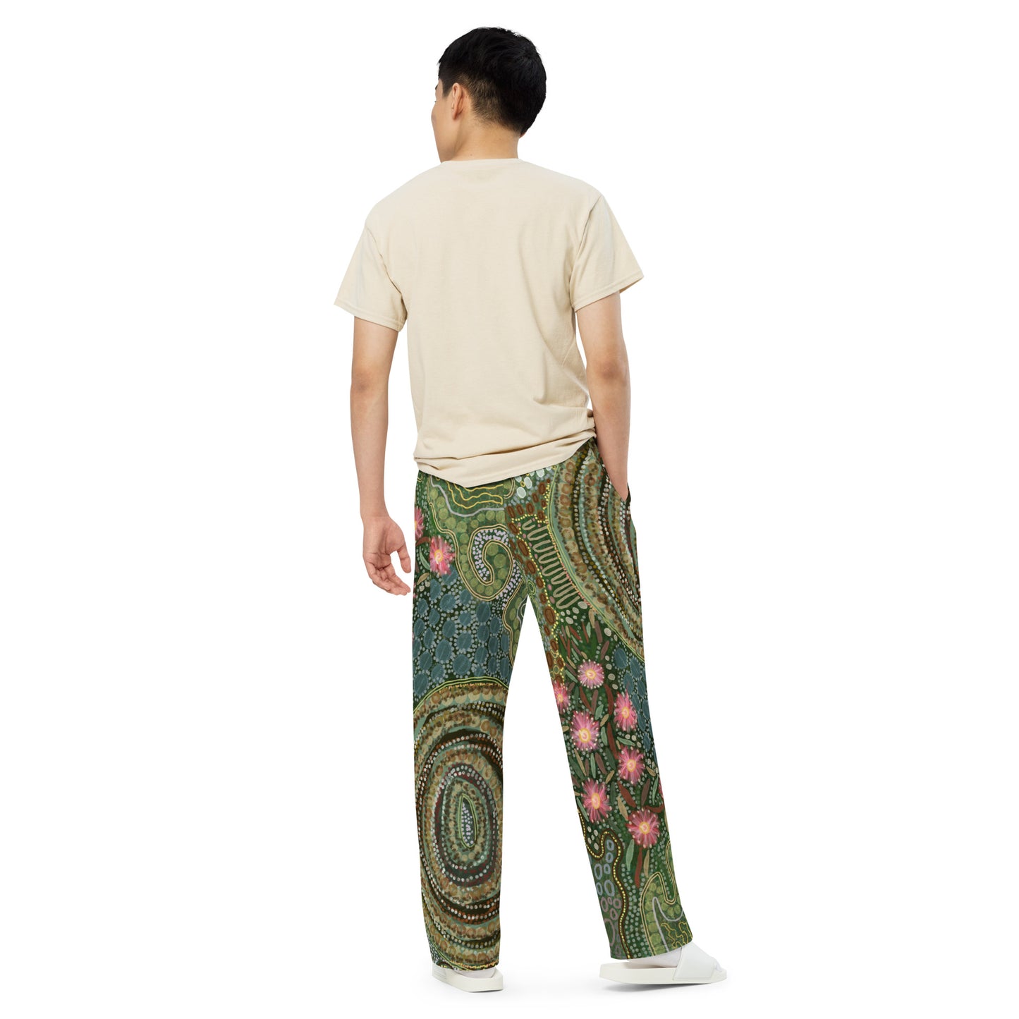 Aboriginal Art | Gumtrees | Unisex Wide-leg Pants