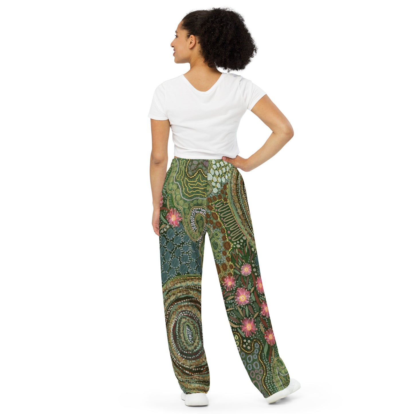 Aboriginal Art | Gumtrees | Unisex Wide-leg Pants