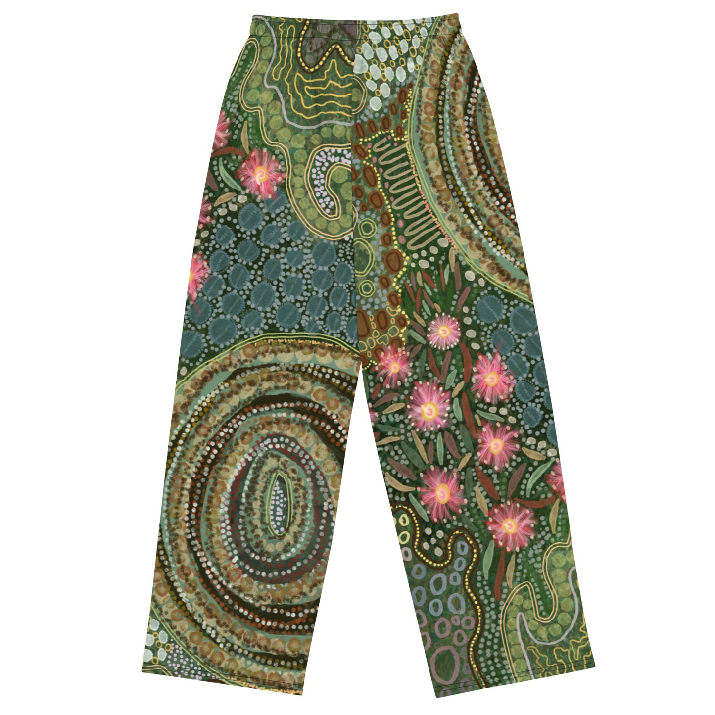 Aboriginal Art | Gumtrees | Unisex Wide-leg Pants
