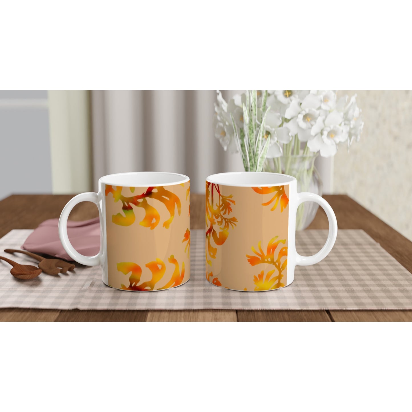 Aboriginal Art | Kangaroo Paw | 11oz Ceramic Mug