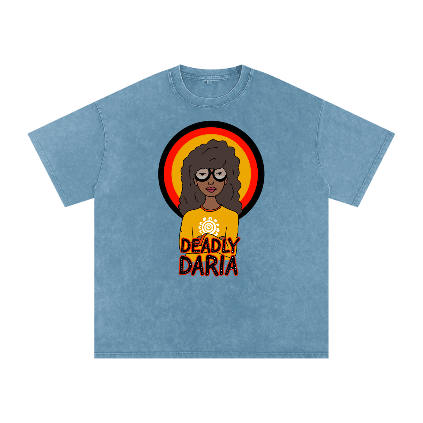 Aboriginal Art | Deadly Daria (2nd Release) | Streetwear Unisex 100% Cotton Loose Basic Tee