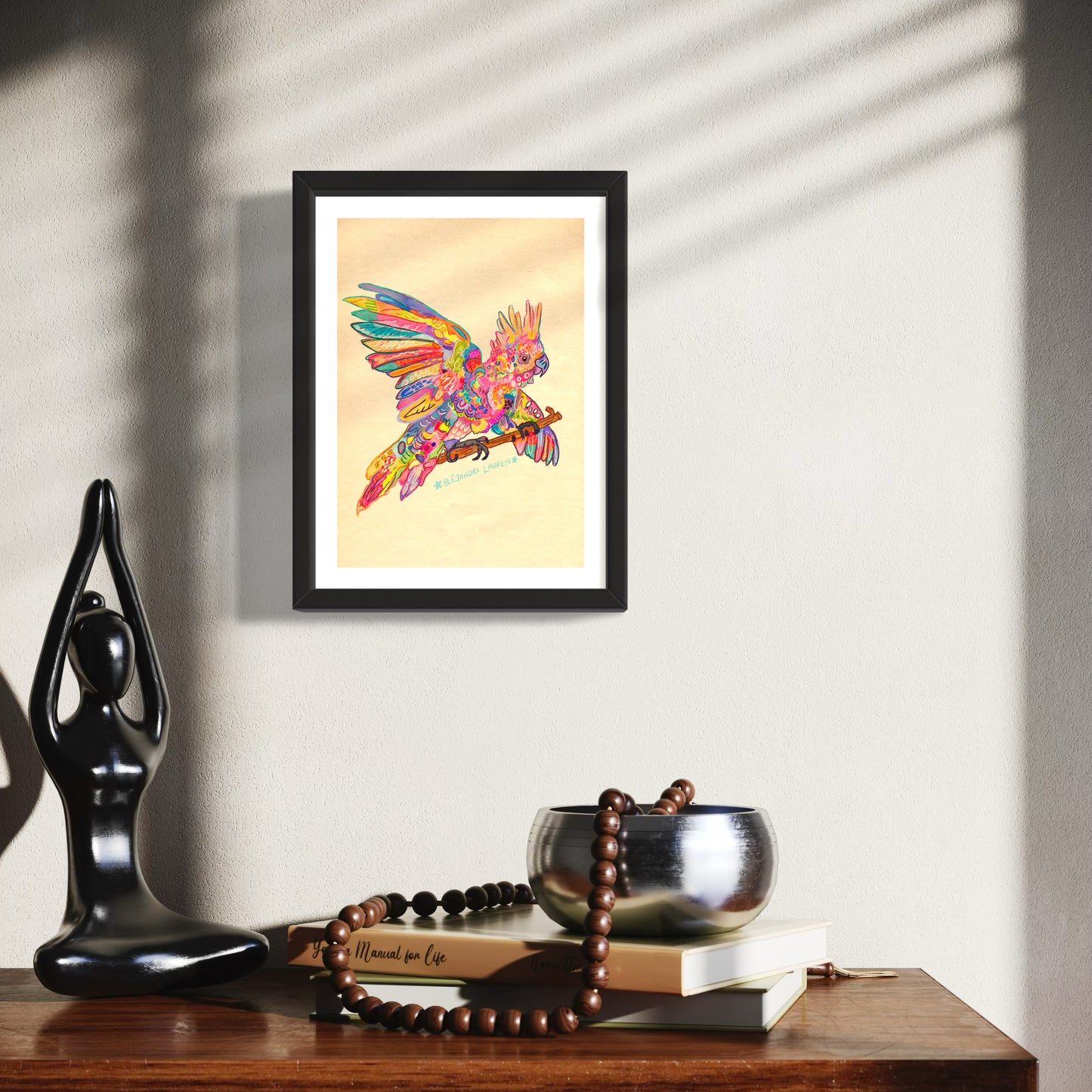 Abstract Expressionism Art | Cockatoo | Fierce and Fearless Collection | Art Print