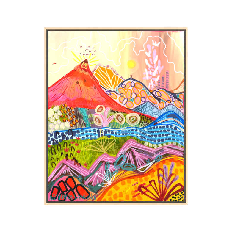 Crown in Sight original acrylic painting by Aléjandro Lauren
