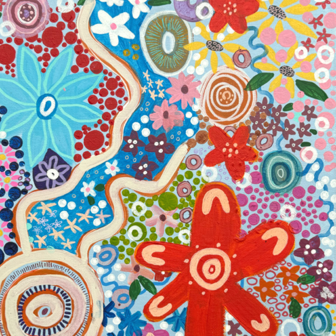 Aboriginal Art | Child Like | Original painting - 30 x 40 cm