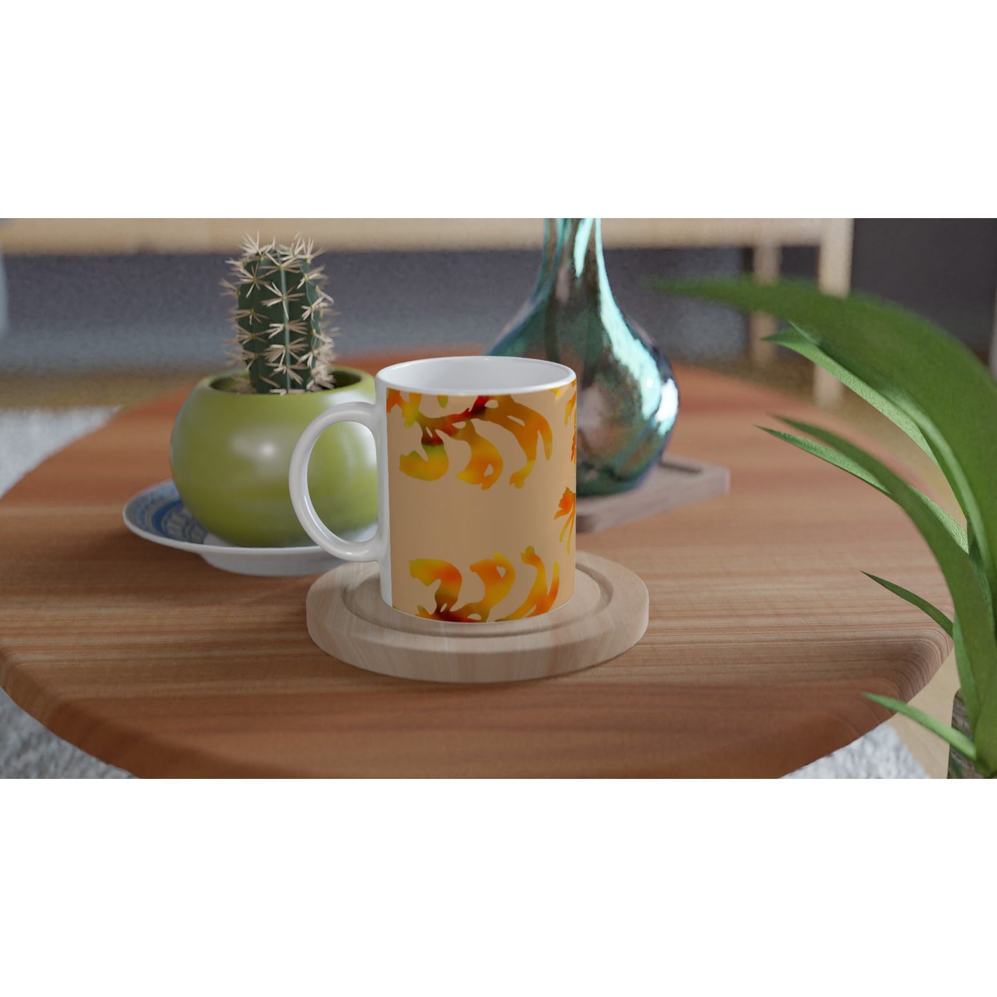 Aboriginal Art | Kangaroo Paw | 11oz Ceramic Mug