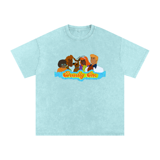 Aboriginal Art | “Deadly Inc” Scooby Roo & the Crew | Streetwear Unisex 100% Cotton Loose Basic Tee