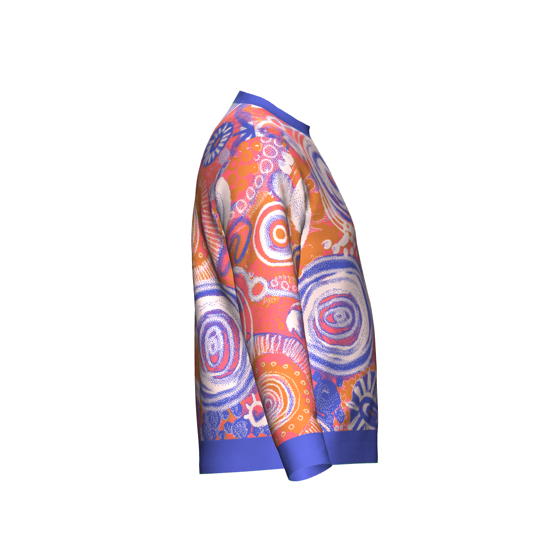Aboriginal Art | Day Dreaming| Unisex Knit Sweater "Pullover"