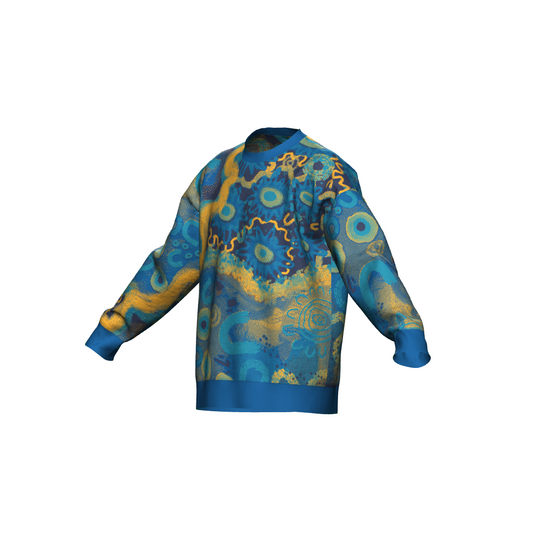 Aboriginal Art | Evoking Emotion | Unisex Knit Sweater "Pullover"