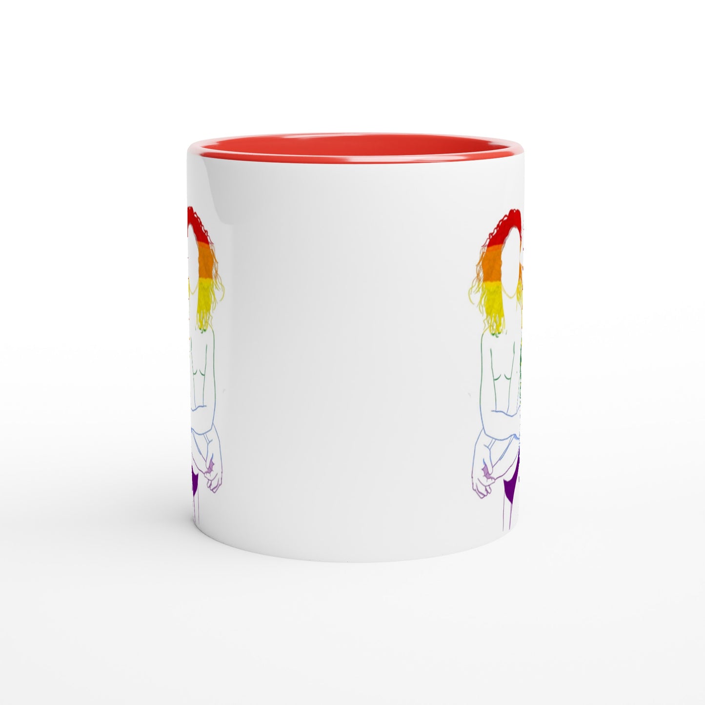 LGBTQIA+ | Love is love | White 11oz Ceramic Mug with Color Inside