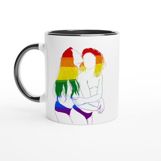 LGBTQIA+ | Love is love | White 11oz Ceramic Mug with Color Inside