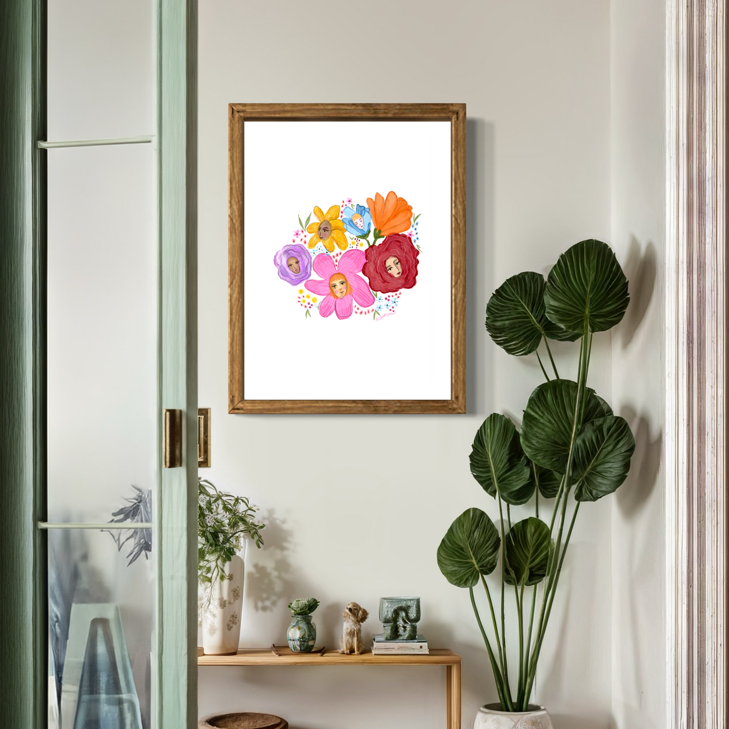 Flower Art | Blooming Together | Art Print