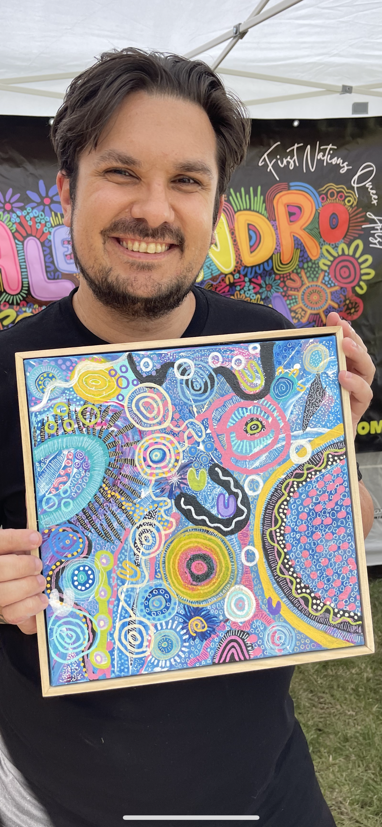 Aboriginal Art | Drowning | One-of-a-Kind Original Painting