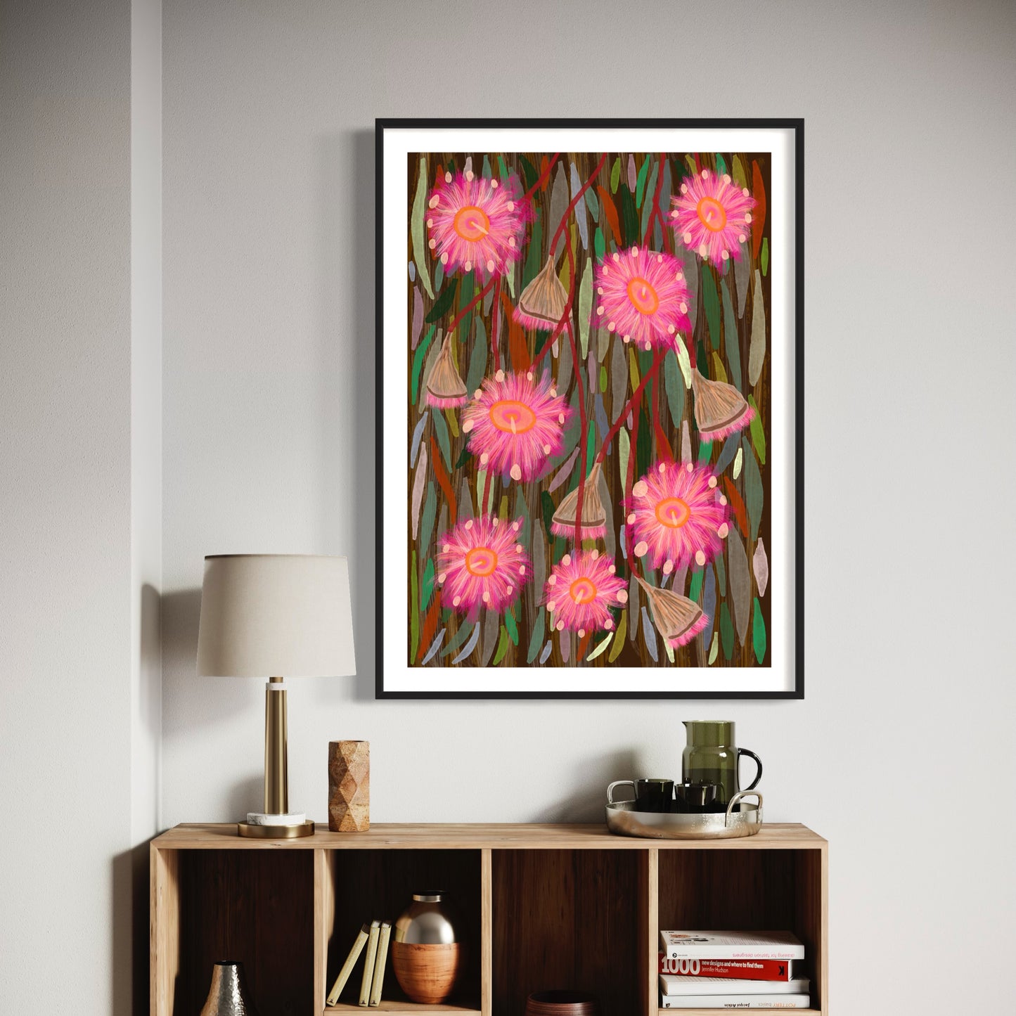 Aboriginal Art | Blossoming Gumnuts | Art Print