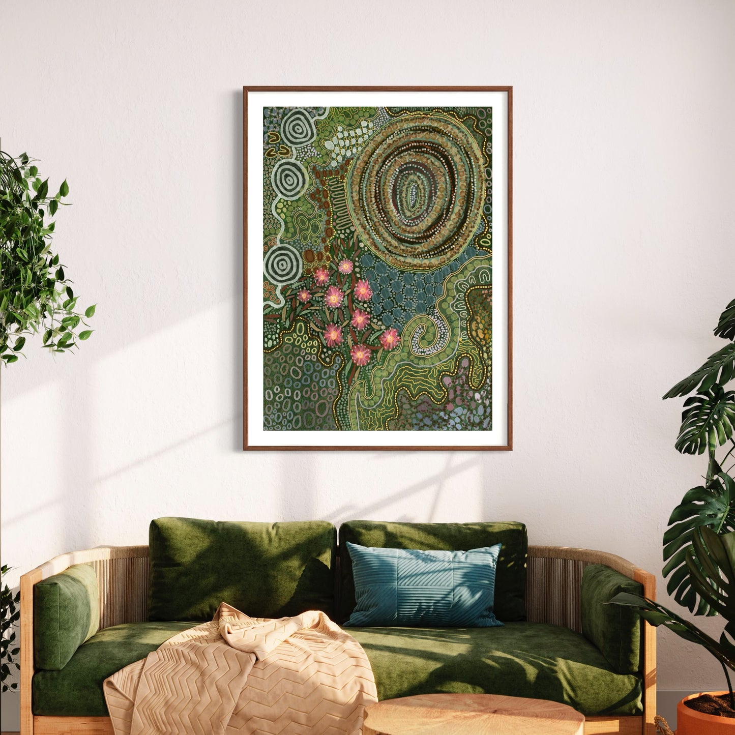 Aboriginal Art | Gumtrees | Art Print