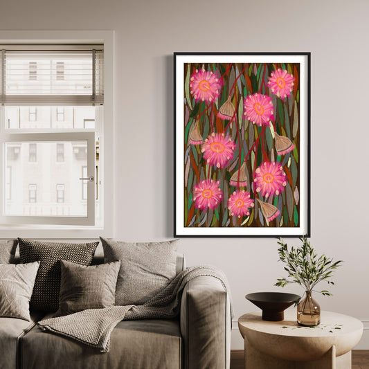 Aboriginal Art | Blossoming Gumnuts | Art Print
