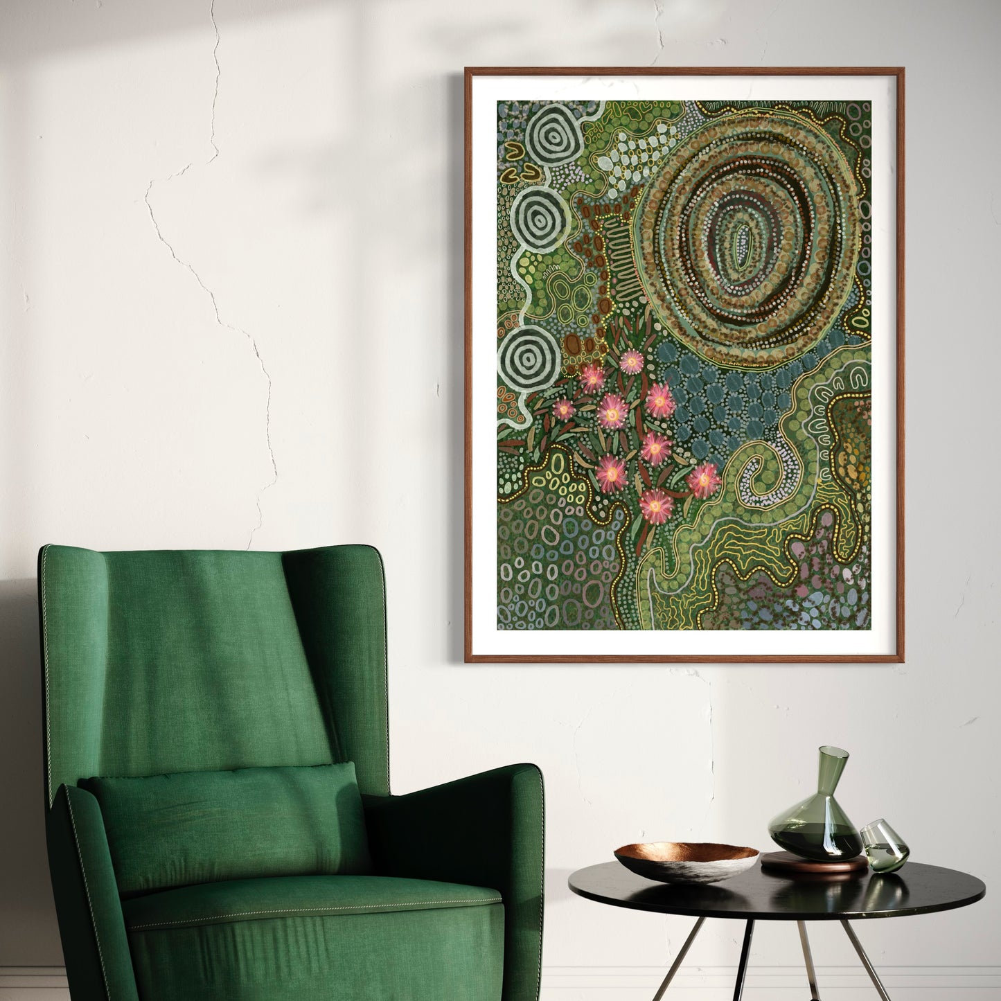 Aboriginal Art | Gumtrees | Art Print