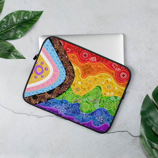 Aboriginal Pride Art | Inclusive Flag | Laptop Sleeve