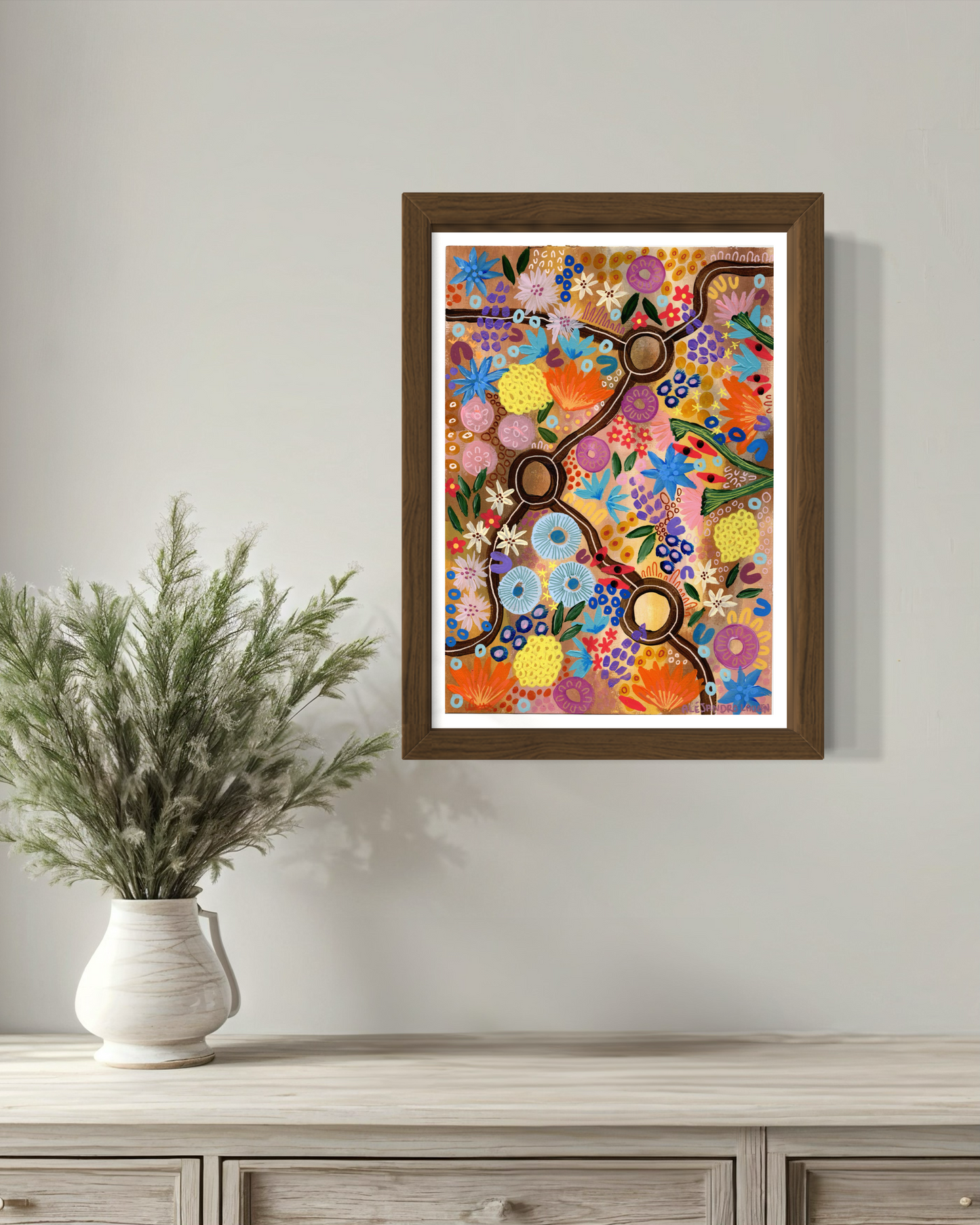 Aboriginal Art | Outback Jewels Version two | Limited Release