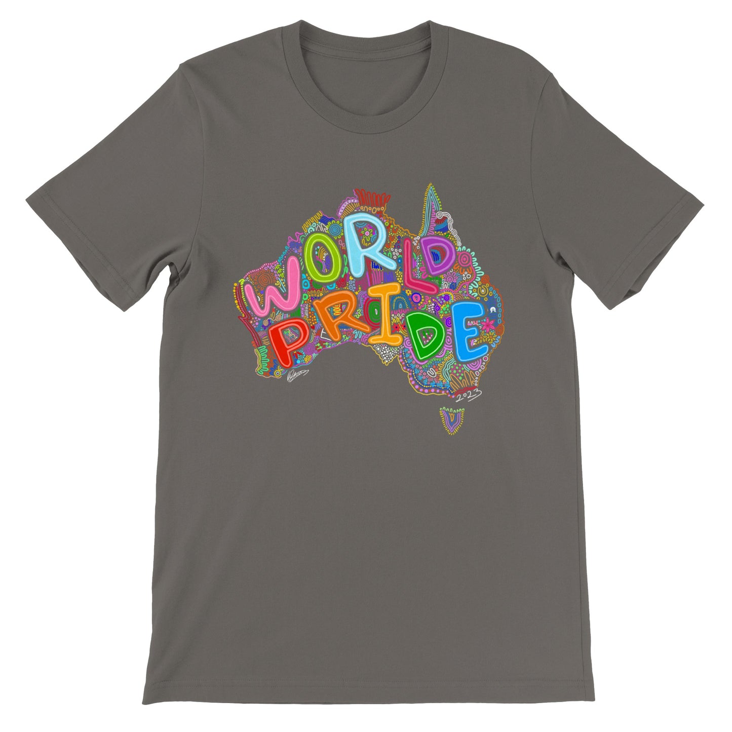 Aboriginal Art | LGBTQIA+ | Australia World Pride 2023 | Unisex Crewneck T-shirt