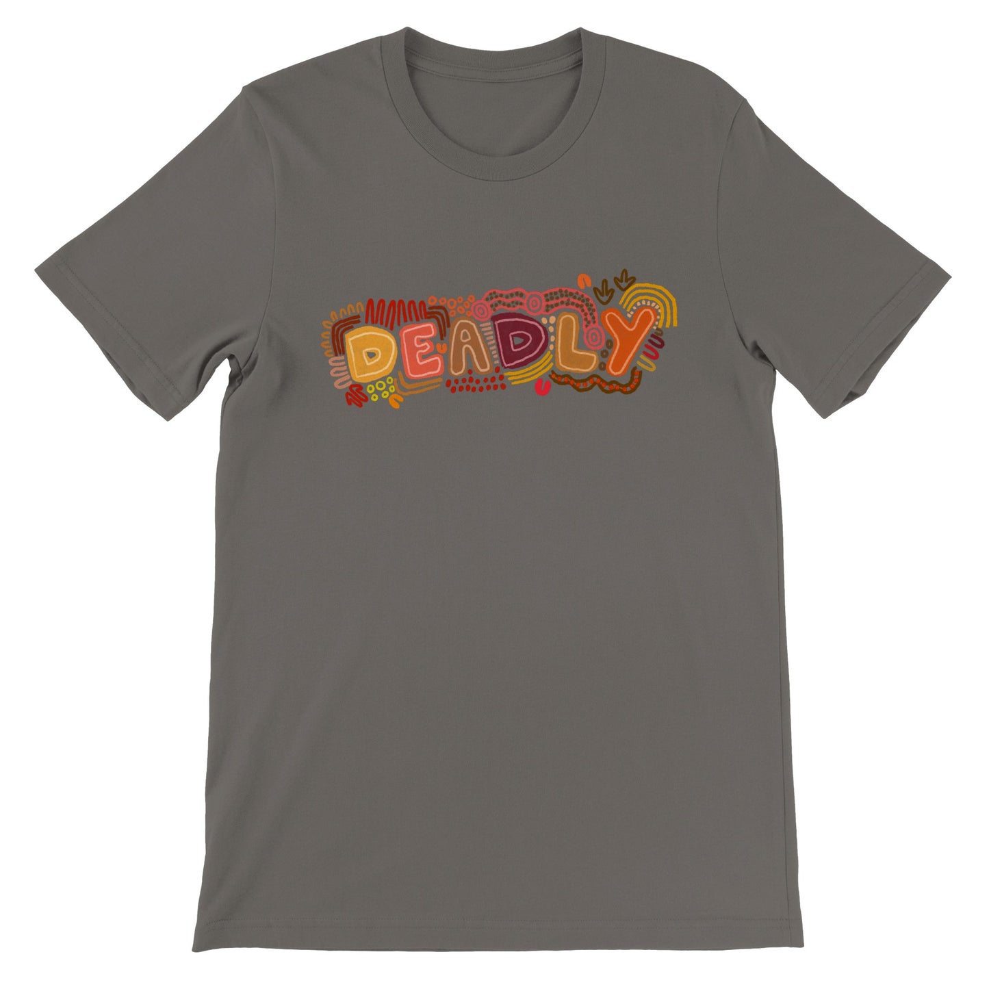 Aboriginal Art | Deadly | Premium Unisex Crewneck T-shirt