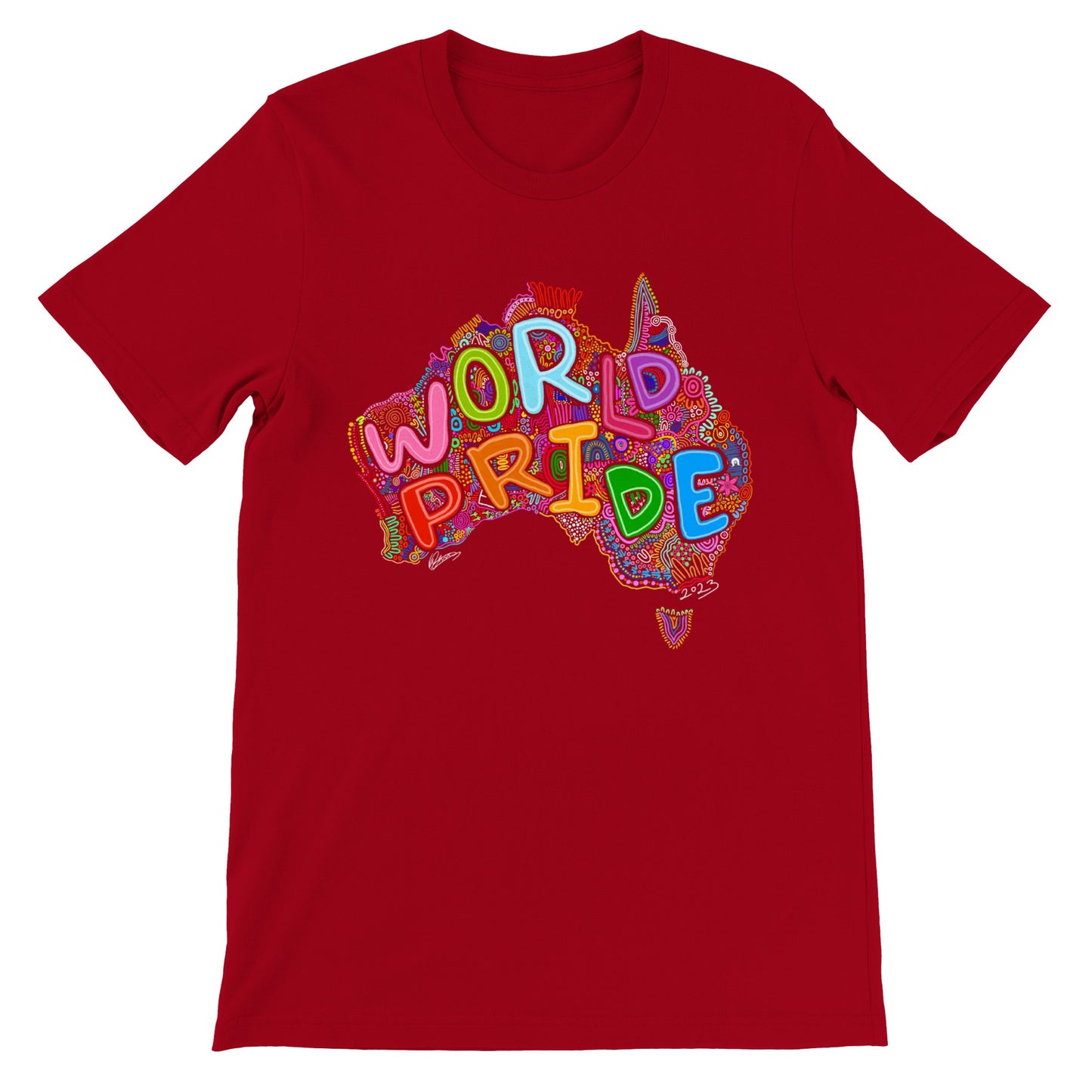 Aboriginal Art | LGBTQIA+ | Australia World Pride 2023 | Unisex Crewneck T-shirt