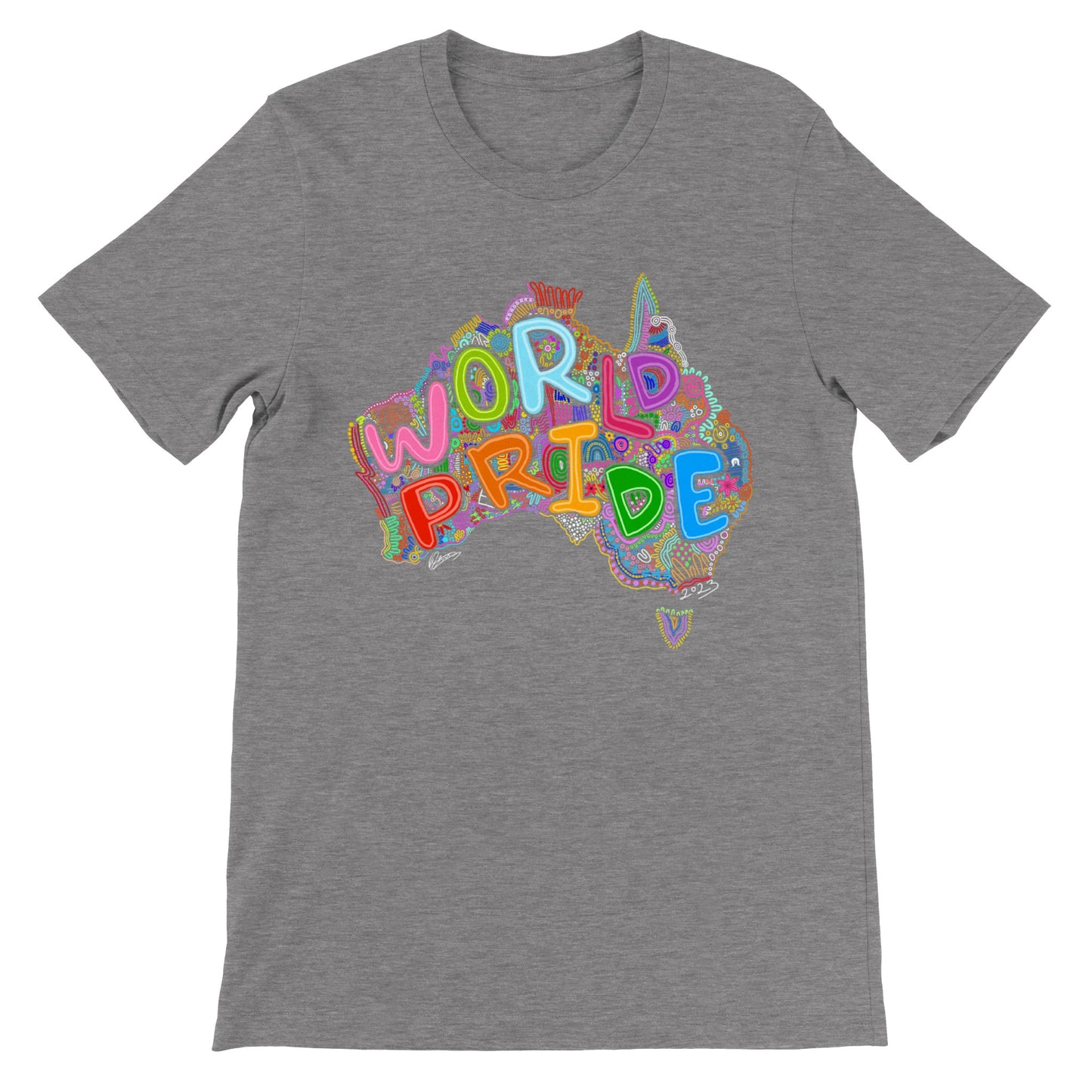 Aboriginal Art | LGBTQIA+ | Australia World Pride 2023 | Unisex Crewneck T-shirt