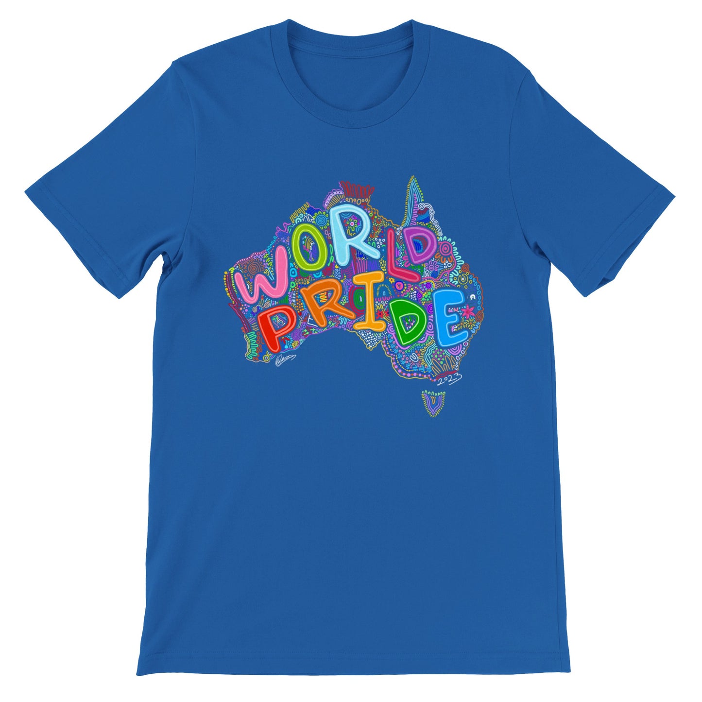 Aboriginal Art | LGBTQIA+ | Australia World Pride 2023 | Unisex Crewneck T-shirt
