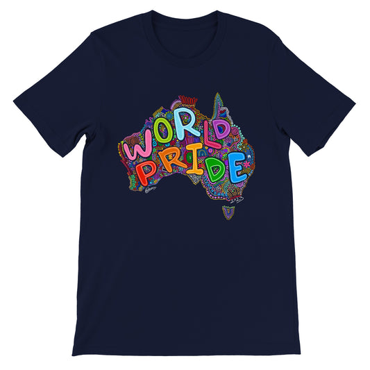 Aboriginal Art | LGBTQIA+ | Australia World Pride 2023 | Unisex Crewneck T-shirt