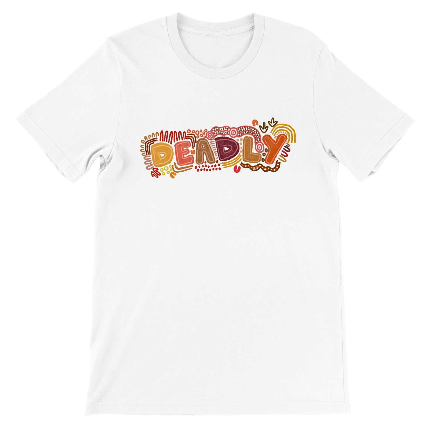 Aboriginal Art | Deadly | Premium Unisex Crewneck T-shirt