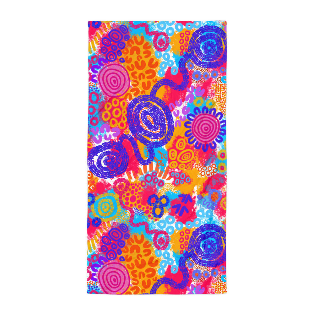 Aboriginal Art | Aboriginal Technicolour | Towel