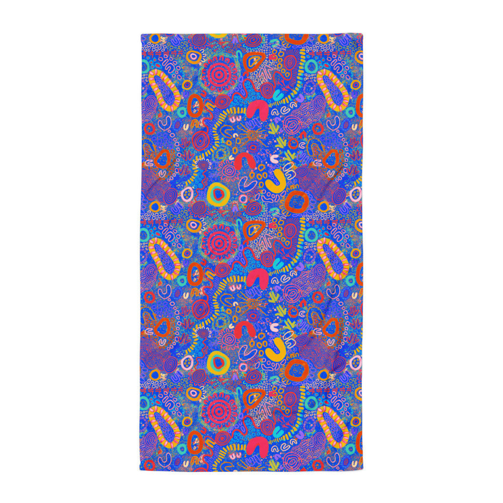 Aboriginal Art | Underwater City | Towel