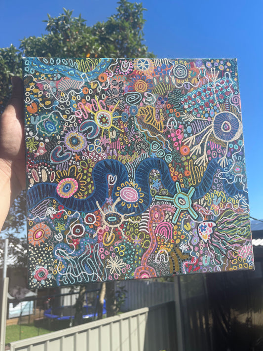 Aboriginal Art | Coral Community | One-of-a-Kind Original Painting