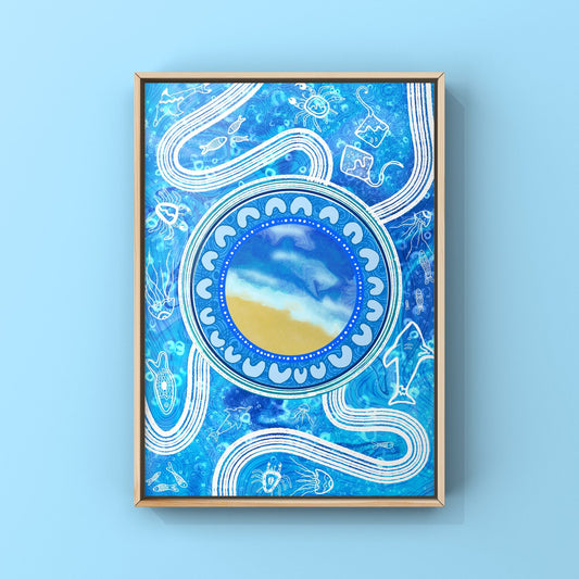 Aboriginal Art | Waters of Birpai | Art Print