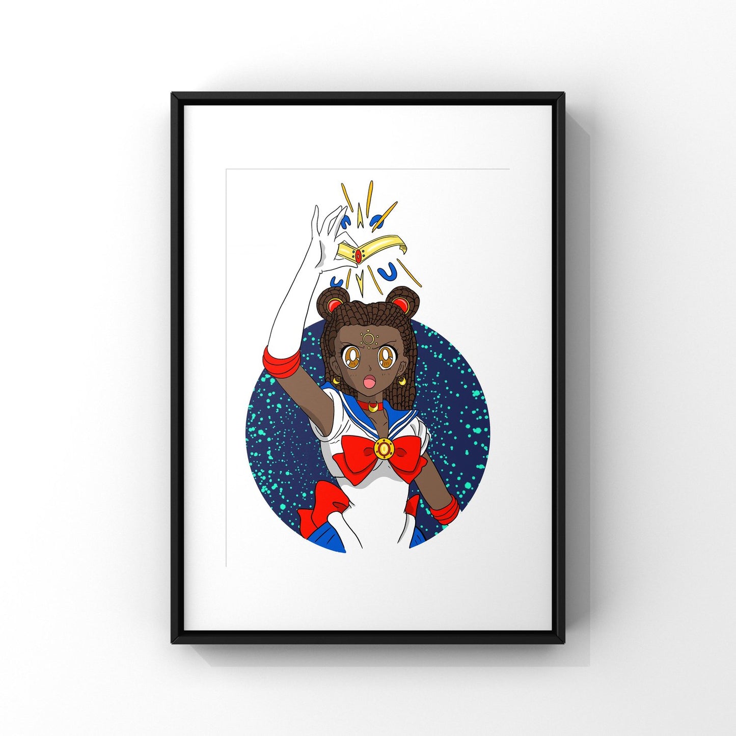 Inclusive Art | Black Sailor Moon | Art Print