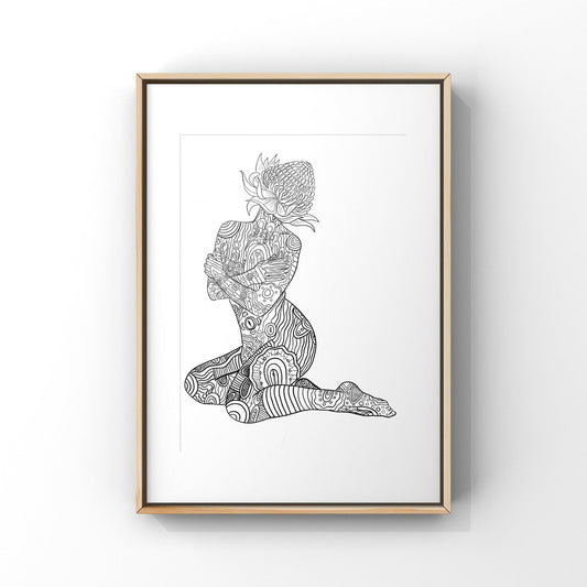 Aboriginal Art | Waratah Women | Art Print