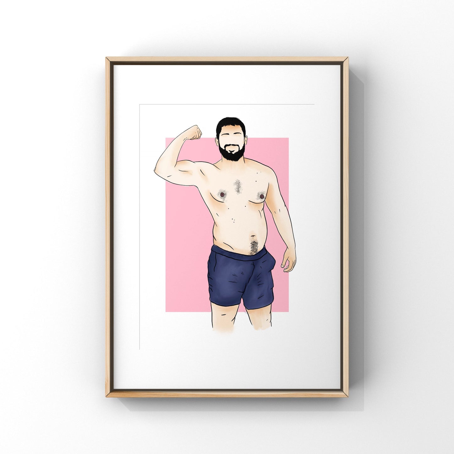 Inclusive Art | Dad Bod | Art Print