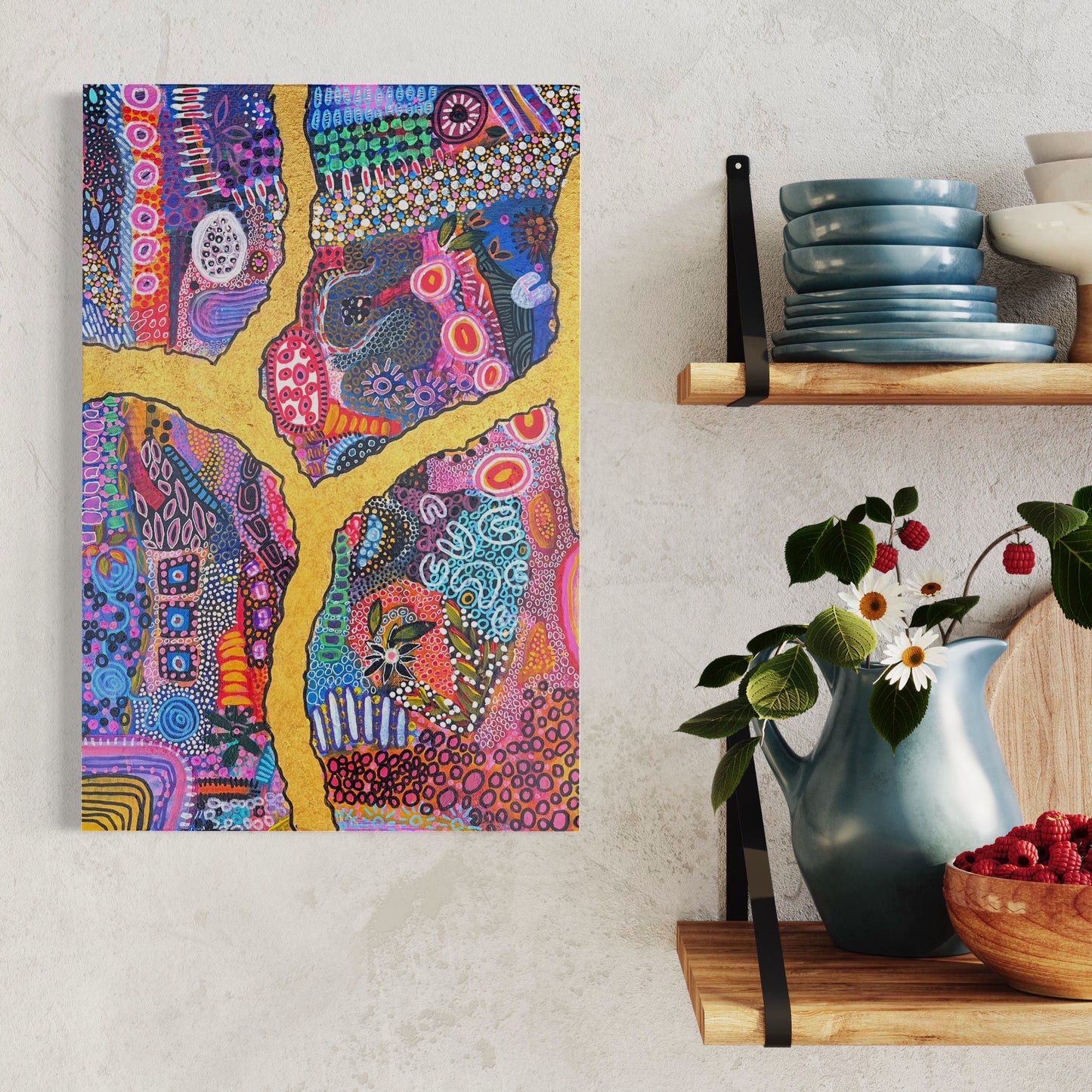 Aboriginal Art | Masculine Spirit | One-of-a-Kind Original Painting