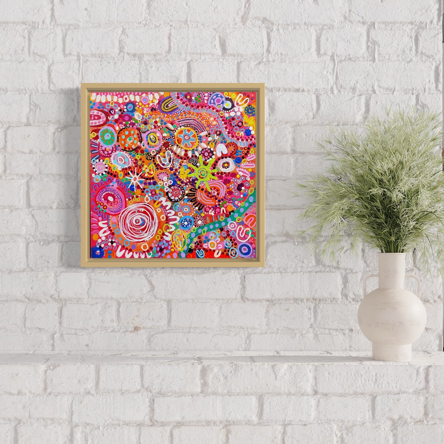 Aboriginal Art | Rose Colour Glasses | One-of-a-Kind Original Painting