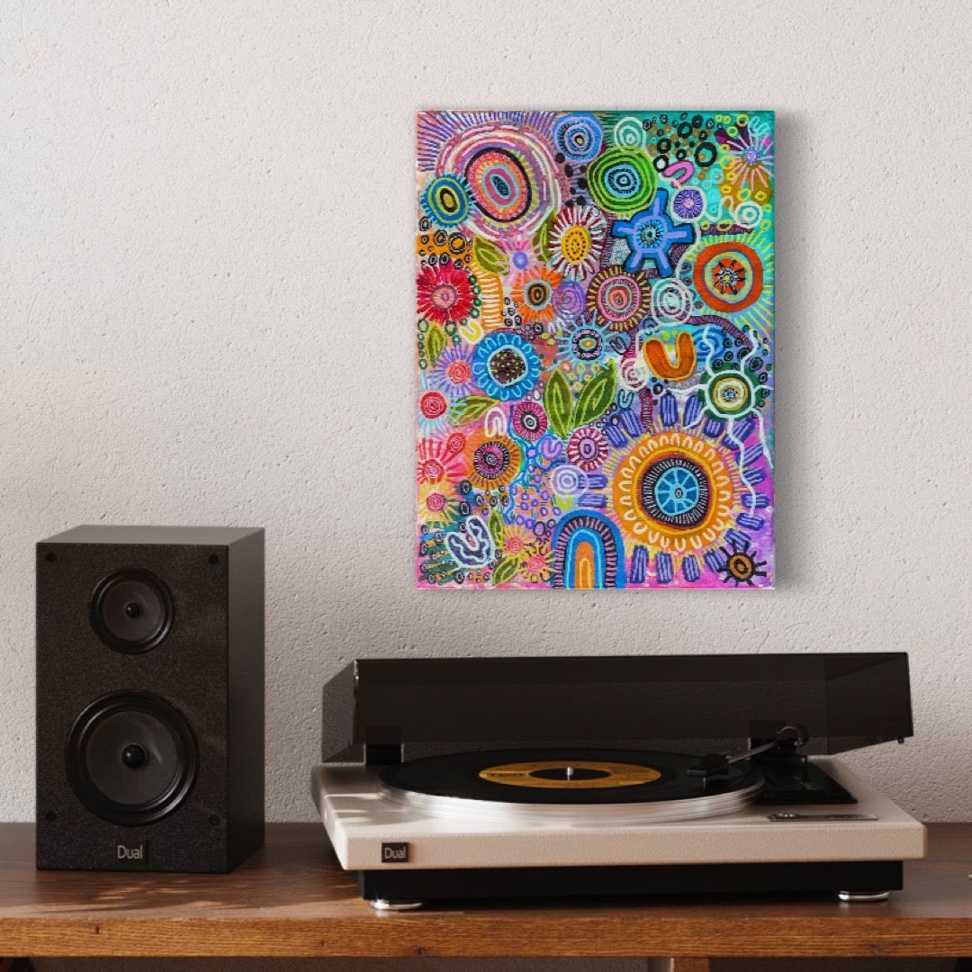 Aboriginal Art | Kept Flowers | One-of-a-Kind Original Painting