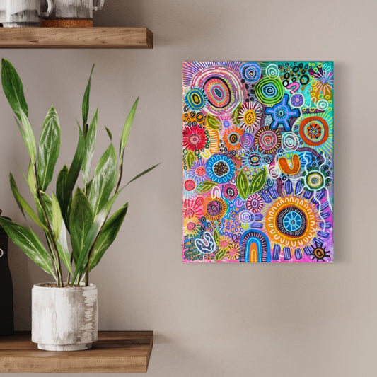 Aboriginal Art | Kept Flowers | One-of-a-Kind Original Painting