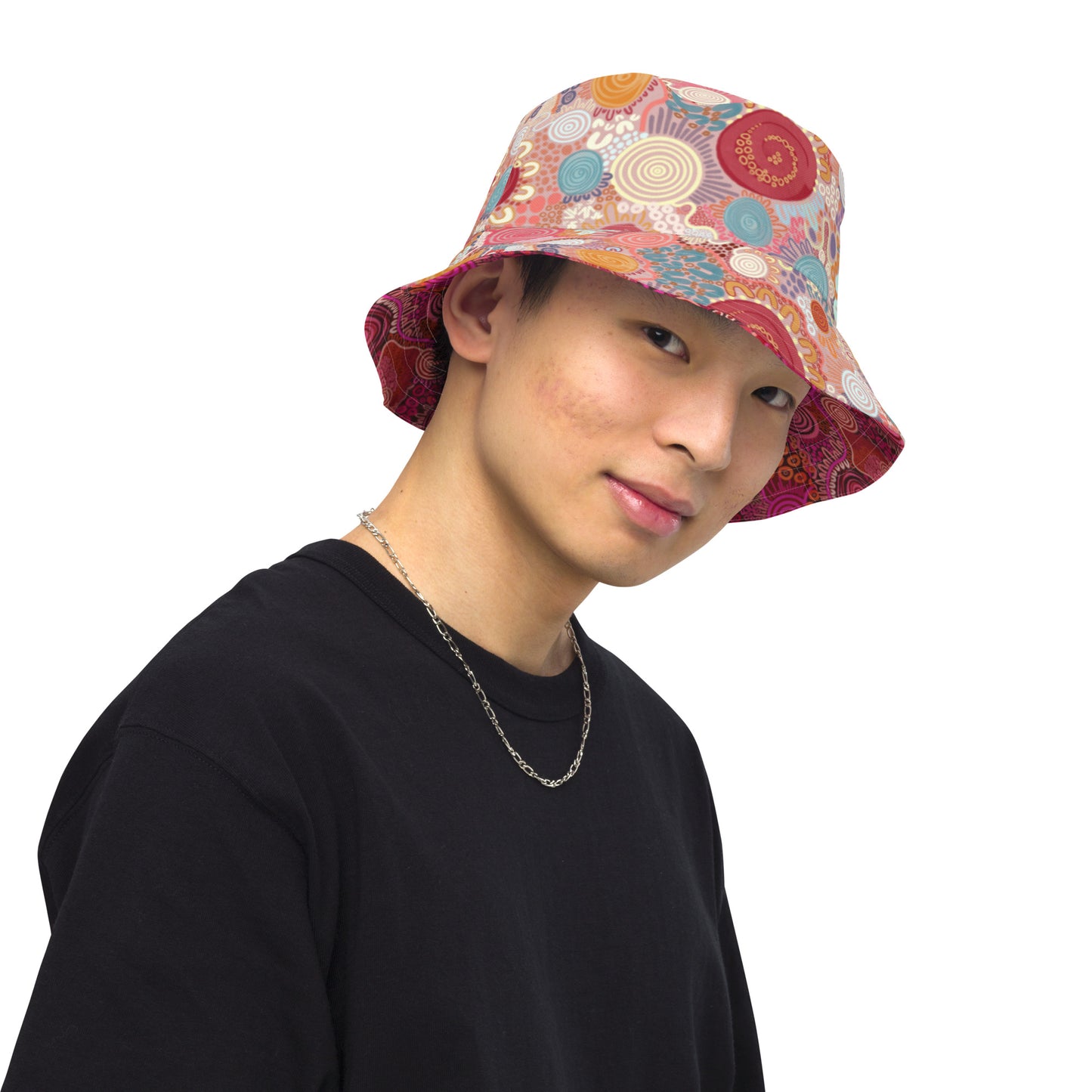 Aboriginal Art | Walking with Friends | Reversible Bucket Hat