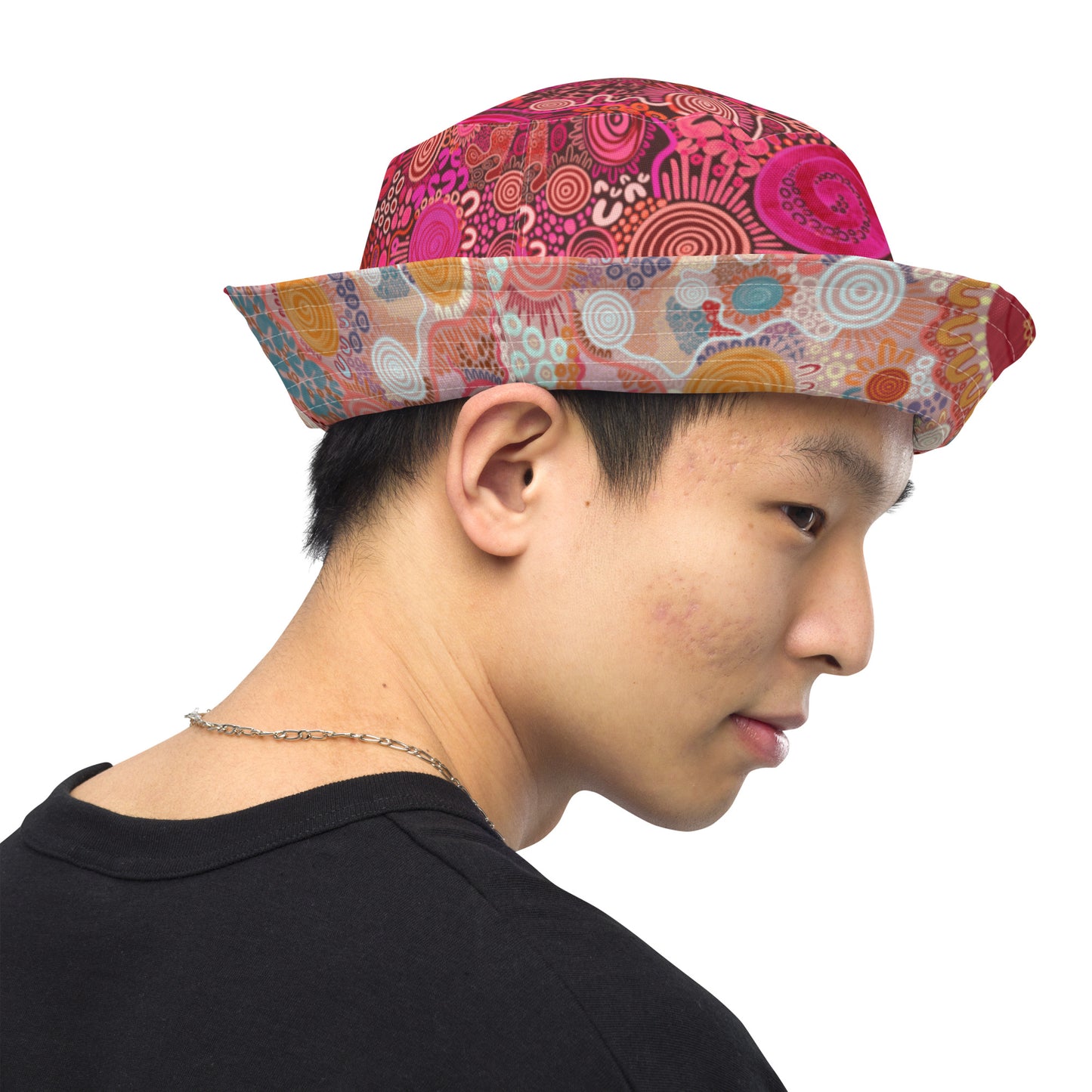 Aboriginal Art | Walking with Friends | Reversible Bucket Hat